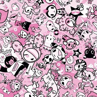 Toki Doki Pink 23 - 16'' x 48'' Hydrographic Film Hydro Dipping