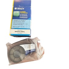 Brady Original White Label Tape Cartridge Vinyl 3/4" x 21' for BMP21 Plus Lab