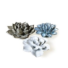 CHIVE ‘Coral’ Artificial Ceramic Plant - Handmade Decorative Flower Unique