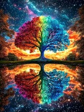 Tree of Life Diamond Art Kits for Adults, Landscape Diamond Painting Kits for...