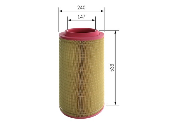 Luftfilter Bosch F 026 400 237 Filtereinsatz FüR Valtra Iveco Streetway-image