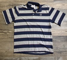 McDonald  s Employee Work Polo Shirt Striped Fast Food Large VINTAGE 80s Rare