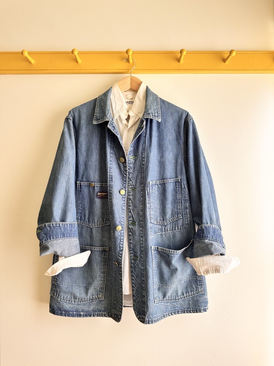 ジャケット・アウター 80s OSHKOSH coverall denim jacket Vintage 70s 80s OSHKOSH USA made denim coverall chore coat