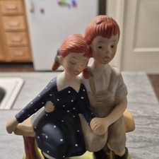 Danbury Mint Norman Rockwell Young Love Hand Painted Porcelain Figurine 1980