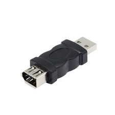 CERRXIAN Firewire IEEE 1394 6 Pin Female to USB Male Adapter Convertor black