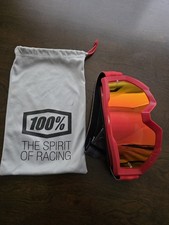 100% Armega Goggle Red Frame/Red Mirror Lens