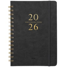 Planner 2026 - Weekly & Monthly Agenda Planner 2026 with 12 Monthly Tabs, Jan...