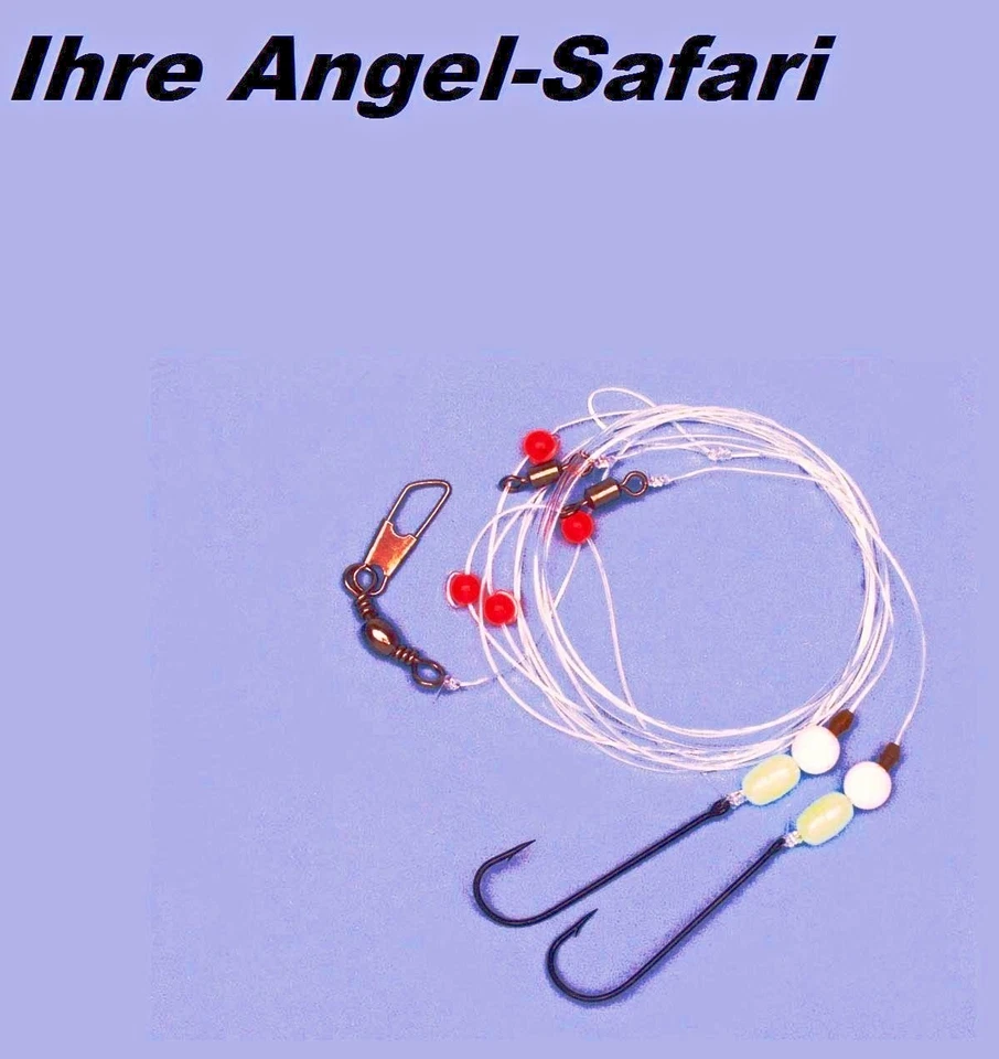 10 Zebco Brandungsvorfächer Plattfischvorfach Dorschvorfach fluoreszierend Perle - Bild 2 von 4