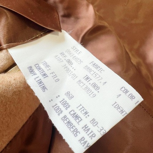 Brooks Brothers Loro Piana Camel Hair Chester Coat Size 36 - Picture 15 of 16