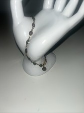 Raritäten Carol Brodie Black Opal Line Armband Sterlingsilber Gold bespielt 8 Zoll