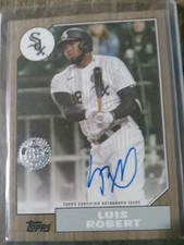 2022 Topps Series 1 - 1987 Topps Baseball Autographs Luis Robert #87BA-LR...
