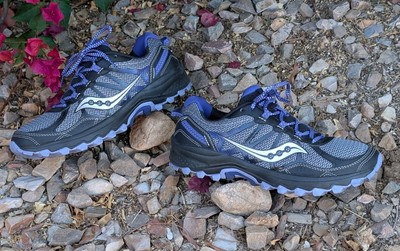 Saucony Excursion TR13 S10526-5 Black/Purple Trail Running Shoes - Women's 9 M 7
