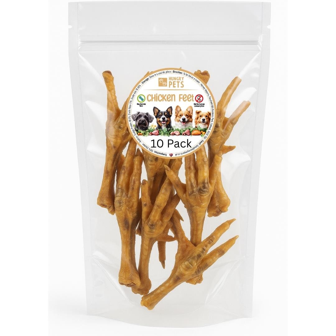 Chicken Feet 10 Pack – Natural Dog Treats, Grain Free, High Protein
