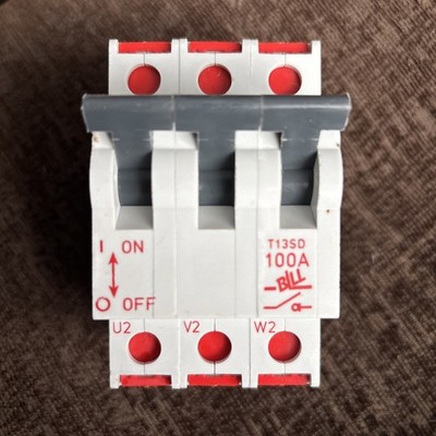 Bill T13SD 100A 3 polig 3 Phasen Hauptschalter Trennschalter