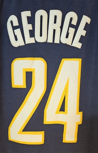 Adidas Paul George #24 Indiana Pacers NBA Basketball Jersey 36" Chest X 32" L - Picture 7 of 9