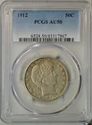 1912 Barber half dollar, PCGS AU50
