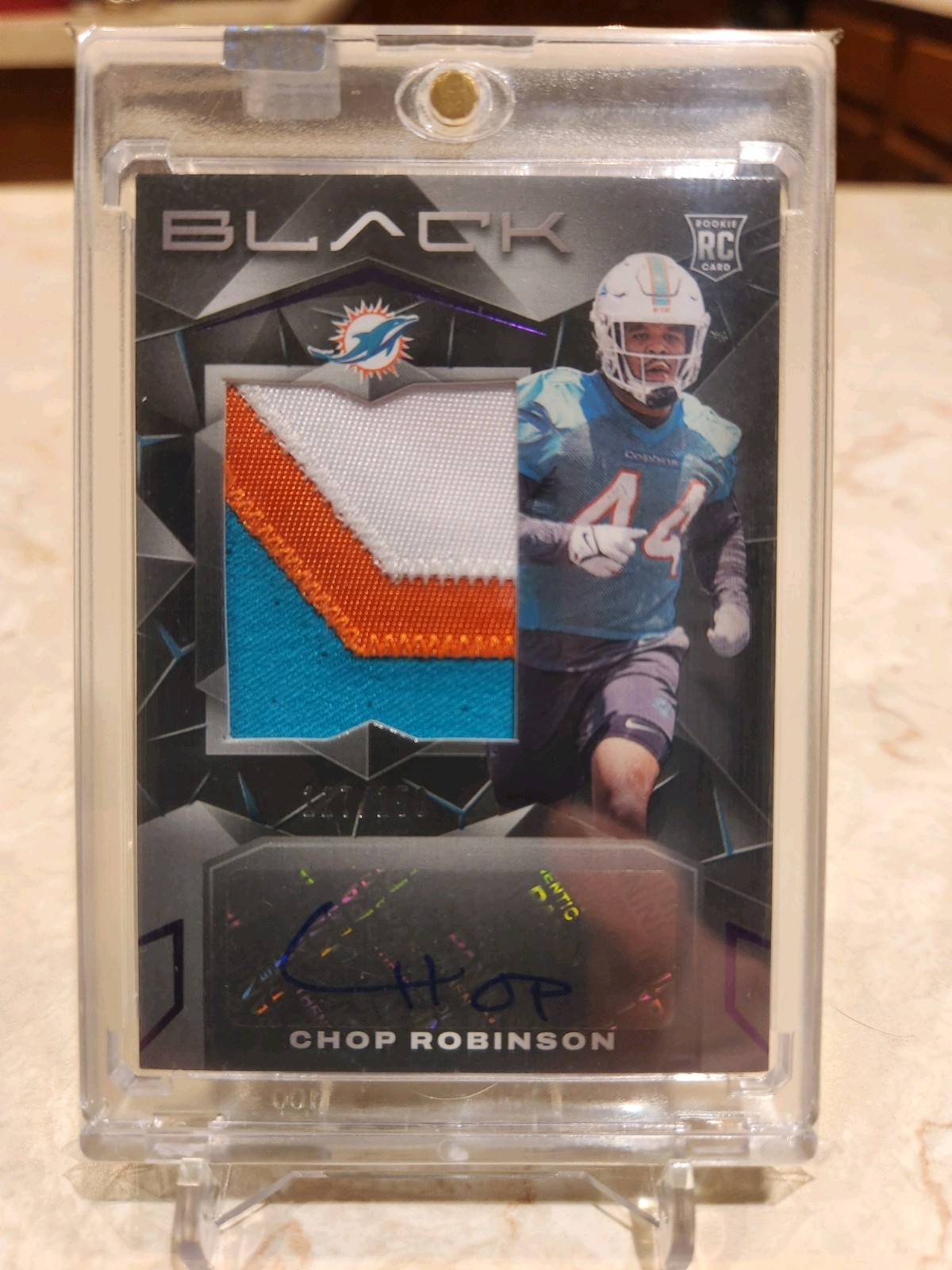 2024 Panini Black CHOP ROBINSON RC Rookie Patch Auto Royal /150 Three-Color RPA