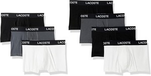 LACOSTE UNDERWEAR Cotton Stretch Essentials Trunks 5H0864-51 $85 NEW 7 PACK