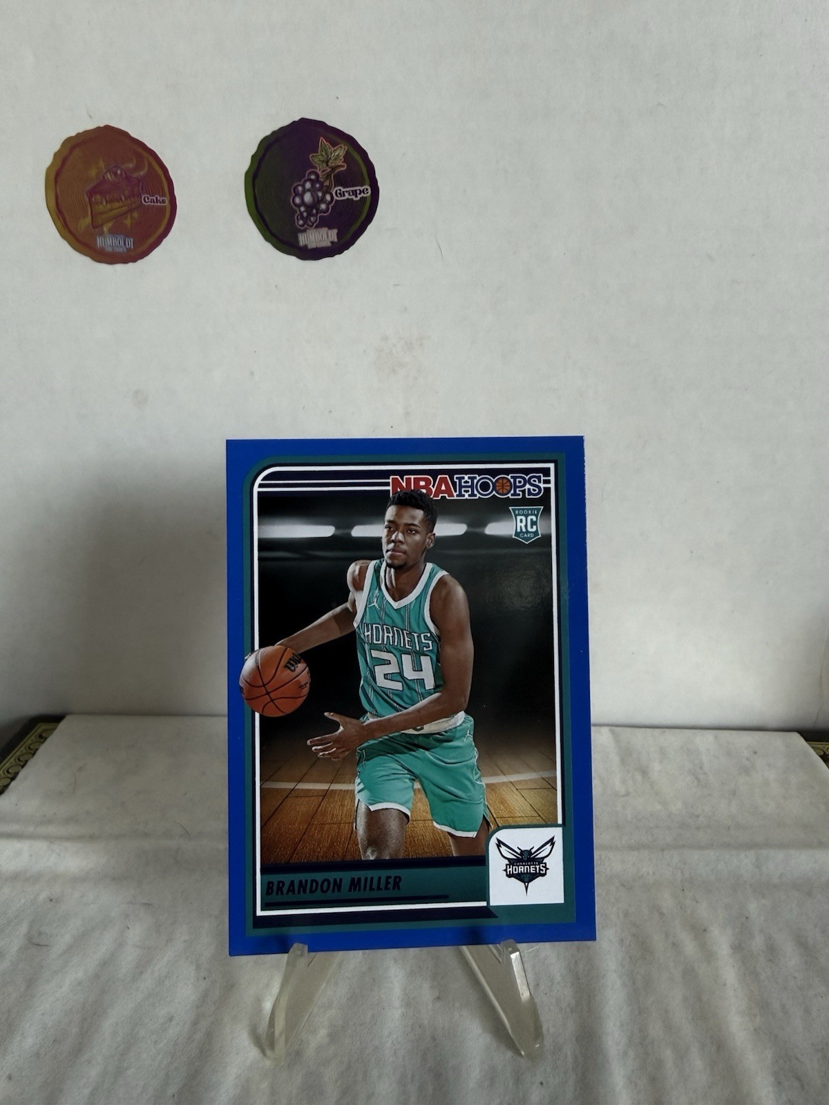 2023-24 Panini NBA Hoops Blue Border Brandon Miller Rookie 272 Charlotte Hornets