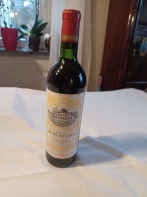 Rotwein Frankreich 1973 er Chateau PEDESCLAUX Grand Cru Classe Pauillac 73 cl