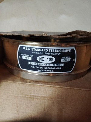 W.S. Tyler No. 100 U.S.A. Standard Testing Sieve -Open Box