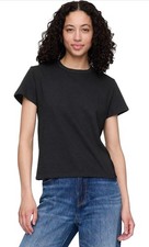 Gap Favorite Crewneck T Shirt Women  s M Black Soft Casual