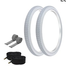PRO TIRES 26 x 2.125 Gray P-123A W/TUBES RIM STRIPS