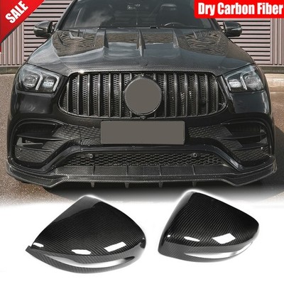 Dry Carbon Side Mirror Covers Caps For Mercedes GLE53 GLE63 W167 C167 2019-2025