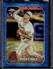 2024 Topps Chrome Justin Martinez RC Blue Sonar Refractor #/125 Diamondbacks