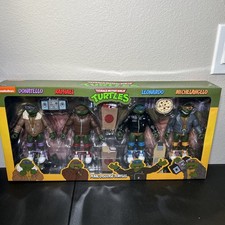 Neca Teenage Mutant Ninja Turtles TMNT Cartoon Punk Disguise Turtles 4 Pack MISB