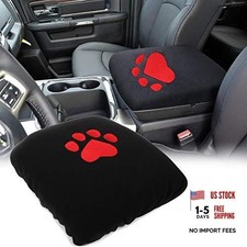 Center Console Armrest Pad Cover for Dodge Ram 1500 for Dodge Ram Red Dog Paw 