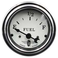 Stewart Warner Black Wings Electrical Fuel Gauge 2 116 Dia White Face 82471