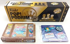 Funko Fun on the Run Bundle Bitty Pop 4 Pack + Pin 4 Pack + Pop Podium