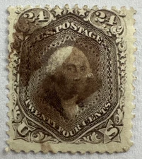 US 1862 Sc# 70 Used 24c Washington Stamp