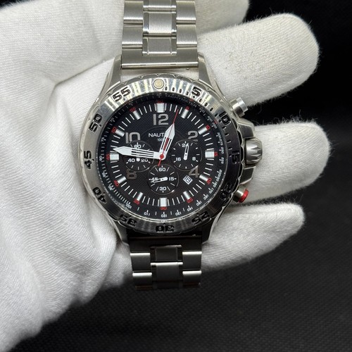 Nautica NST Chronograph Stainless Steel Bracelet Watch N14536G