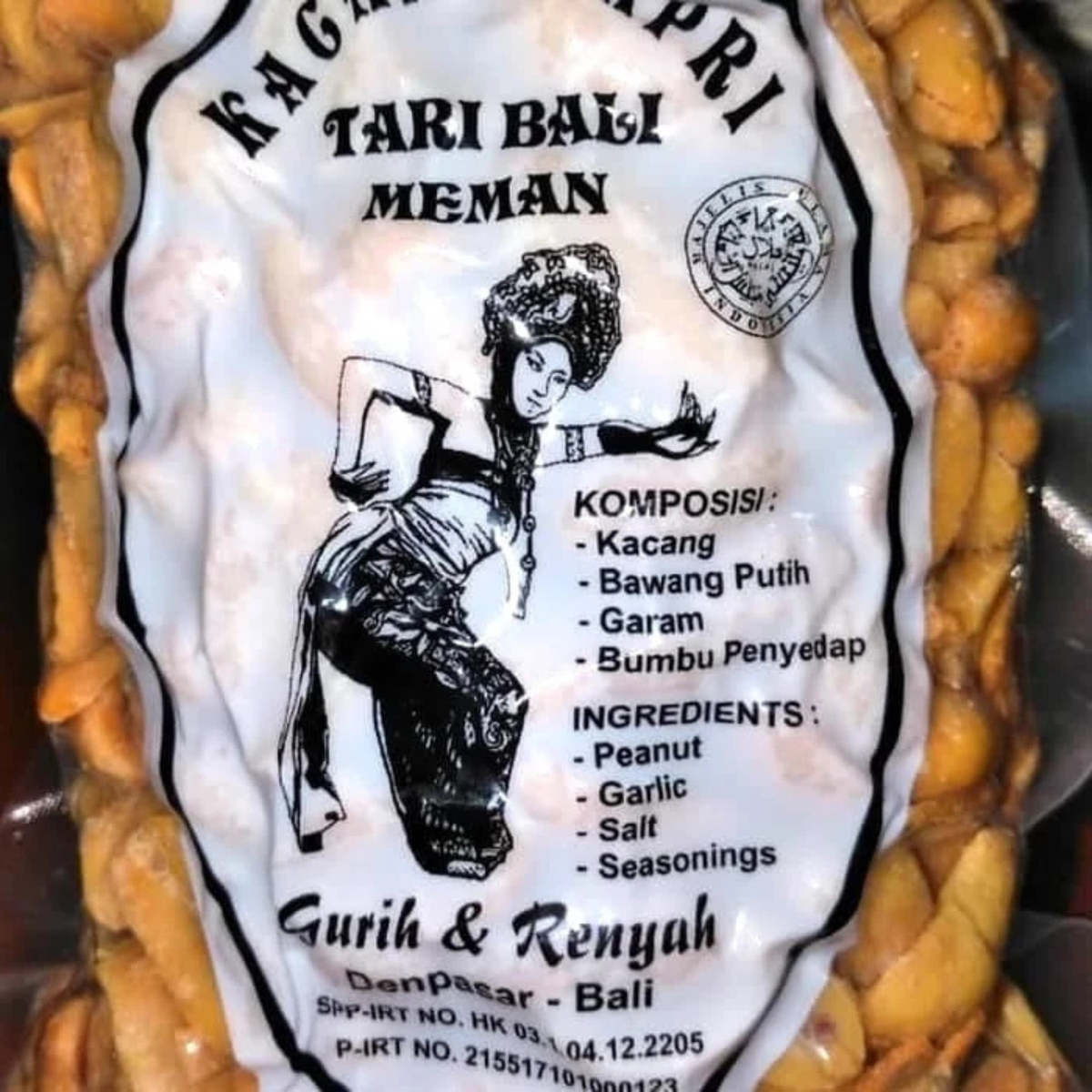 10個、Kacang Kapri Tahi Bali Meman 300g、バリ Tari Bali Meman Kacang Kapri Bali 300 g – Aneka Market