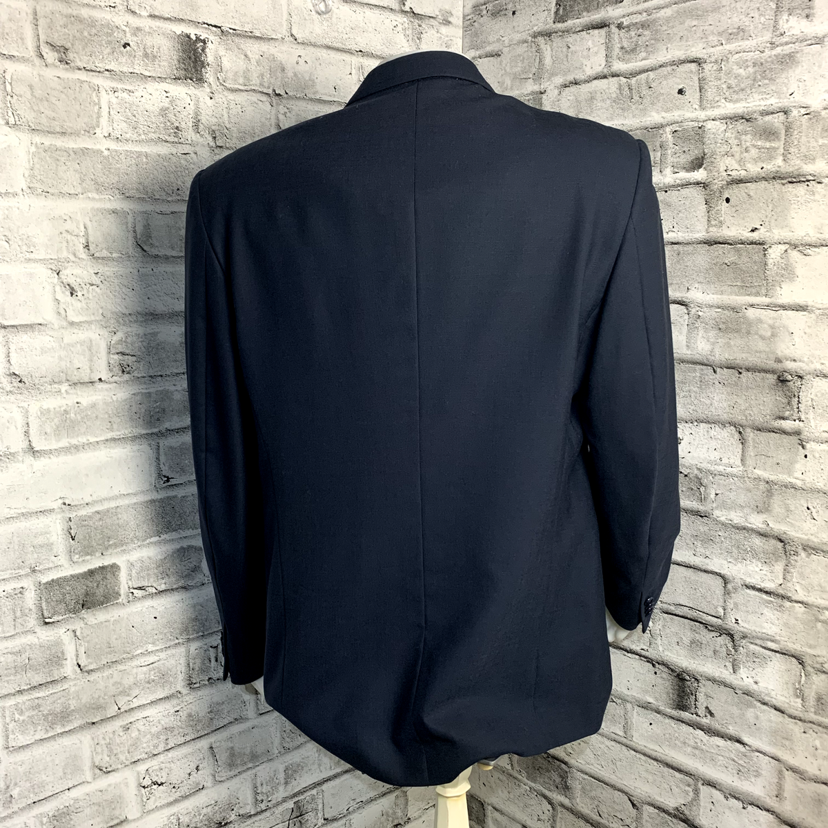 Christian Dior Blazer Mens 44R Wool Blue 3 Button Sport Coat
