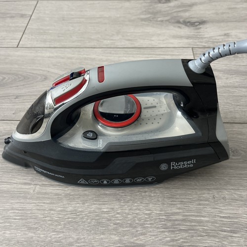 Russell Hobbs Iron Power Steam Ultra Ceramic Non-stick soleplate Black VGC