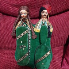 Antiche  Spazzole  Decorative da Parete Vintage Motivo Verde 