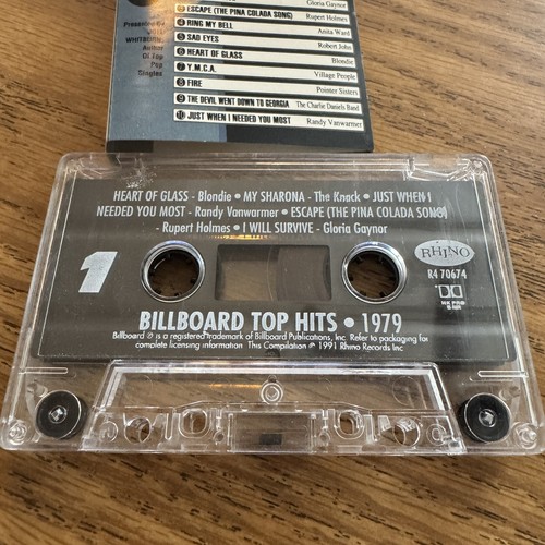 The Billboard Hot 100 Hits of 1979 (Cassette Tape, Various Artists) Rhino - Picture 3 of 7