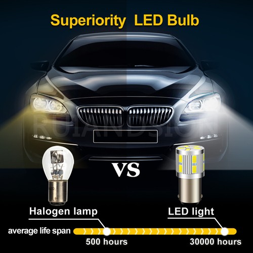 2pcs Blanc DC 10-30V BA15D 1142 5630 17 LED Ampoule Camping Car Caravane Bateau - Foto 6 di 8