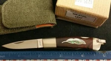 MOKI custom MK-810IL Leaf lockback knife, Ironwood Handles, new in box 