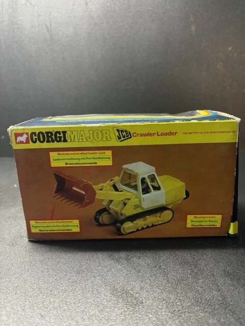 Corgi Toys 1110 JCB 110B Crawler Loader Vintage 1970s Diecast Metal Model - Image 3 of 4