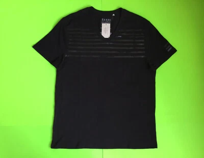 GUESS Los Angeles Men’s Short Sleeve T-Shirt Size LARGE Black 100% Cotton NEW - Image 1 of 4