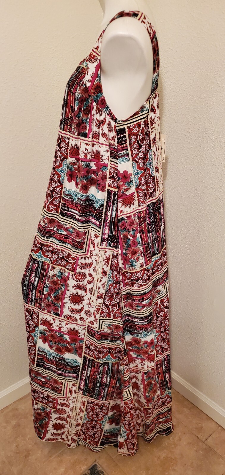 NWT Easel Los Angeles Floral Maxi Dress Womens Sz L Sleeveless eBay
