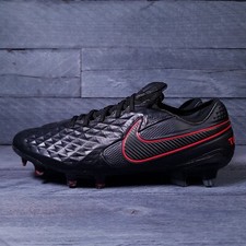 NIKE Tiempo Legend 8 Elite FG Soccer Cleats Mens 7 Womens 8.5 Black Red Bred