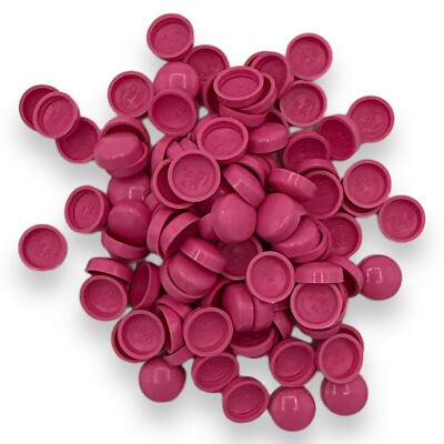 Dom Schraub Abdeckkappen Fuchsia Pink, zweiteilig glänzend 6/8g Snap-Caps  Unicaps