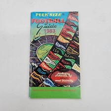 1983 Peek's Size 44th Annual NCAA Football Guide Southeastern Conference