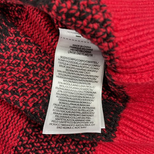 Polo Ralph Lauren Boys XL 18-20, Red/Black Check Wool Blend 1/4 Zip Sweater - Picture 7 of 9