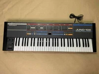 Roland JUNO-106 Keyboard Synthesizer Black Analog Late Edition Good Condition